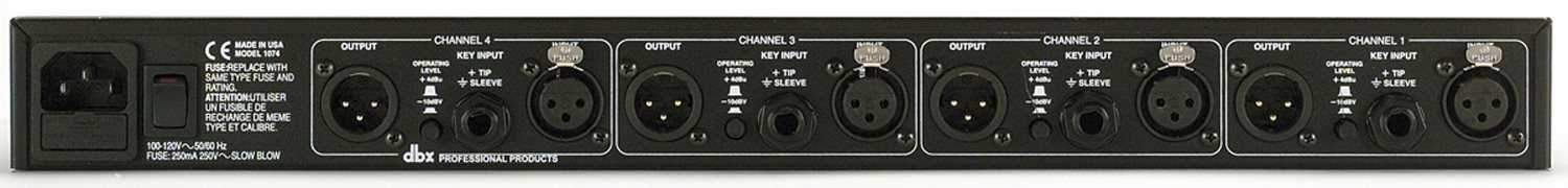 dbx 1074 Quad Noise Gate - Solotech