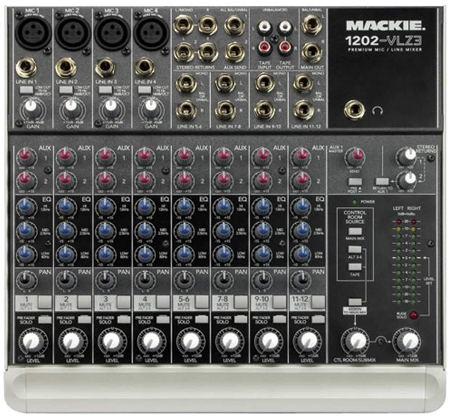 Mackie 1202-VLZ3 Premium 12-Ch Compact Mixer