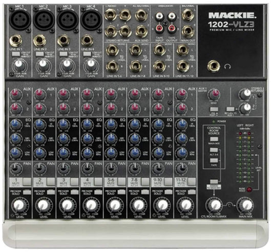 Mackie 1202-VLZ3 Premium 12-Ch Compact Mixer - Solotech
