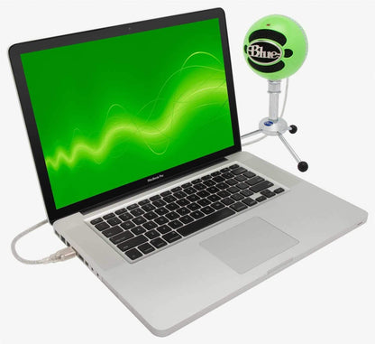 Blue Snowball Pack USB Mic Stand Cable Neon Green - ProSound and Stage Lighting