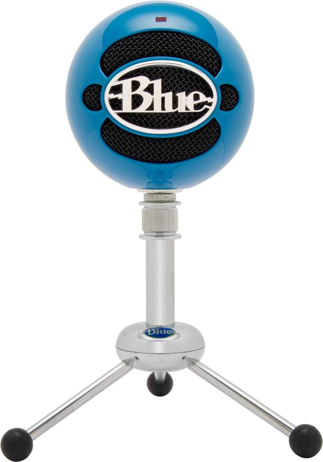 Blue Snowball Pack USB Mic with Stand and Cable in Electric Blue - Solotech