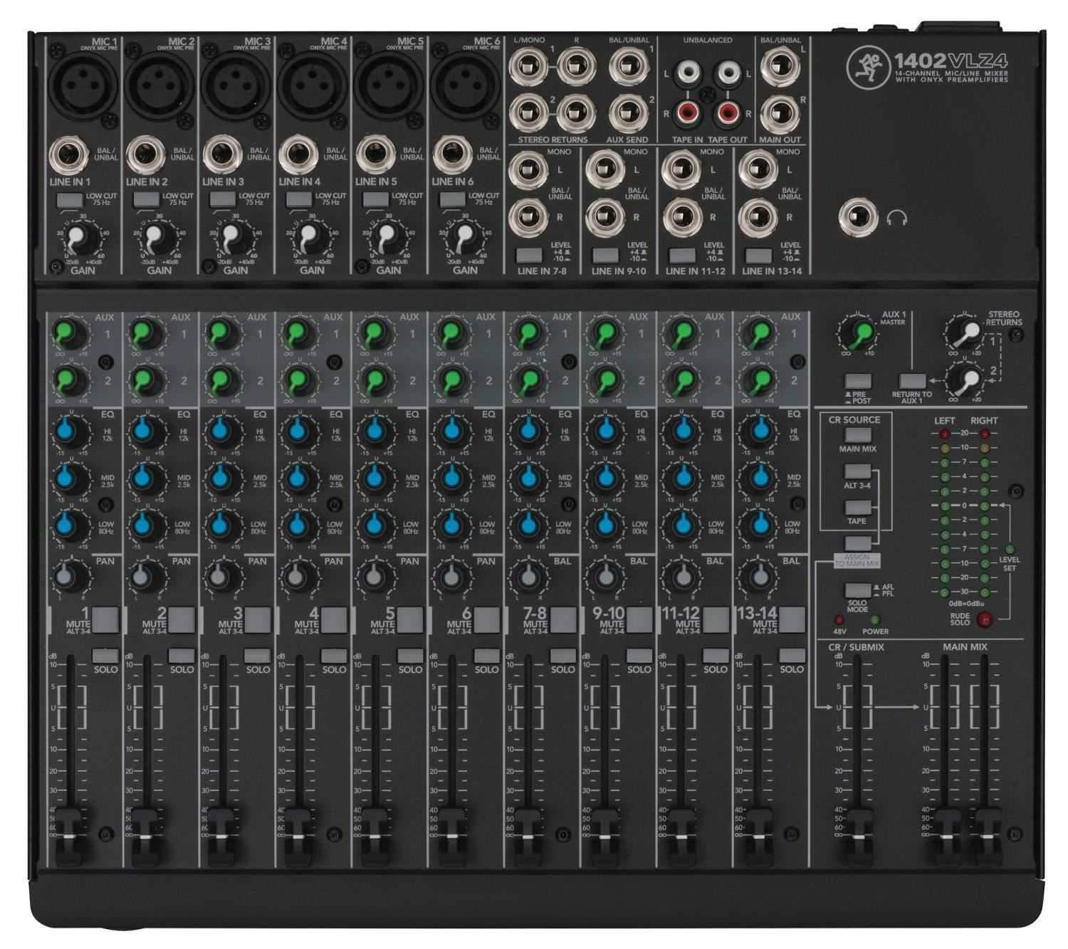 Mackie 1402 VLZ4 14-Channel PA Mixer - ProSound and Stage Lighting