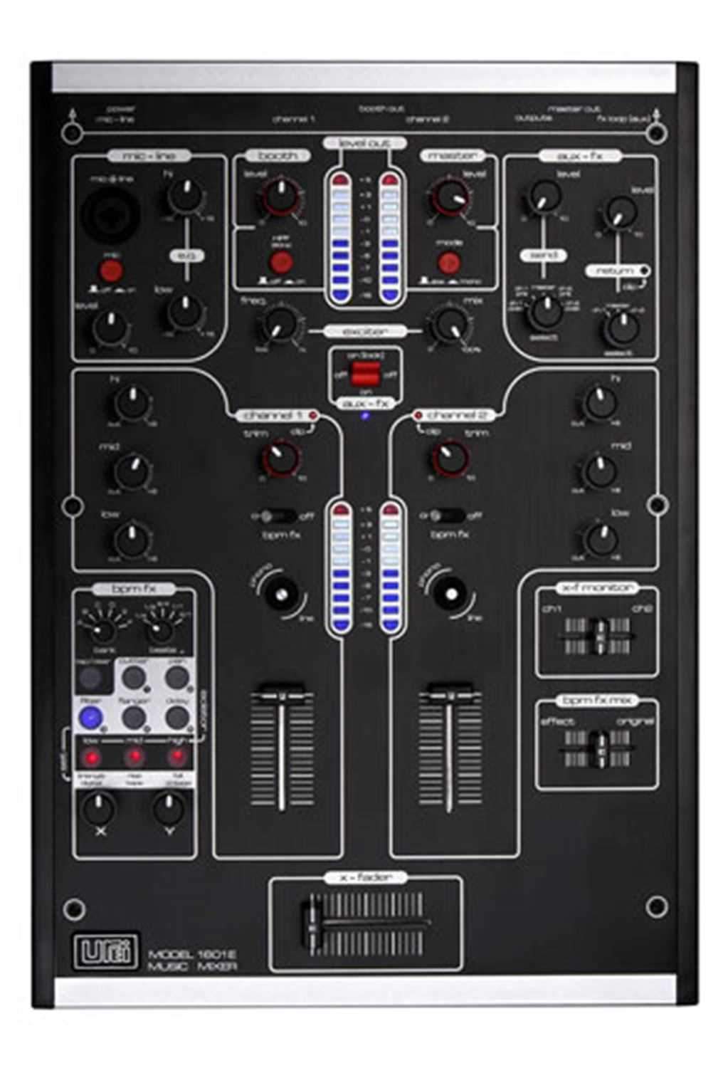 UREI Digital 2 Channel Dj Mixer with Efx