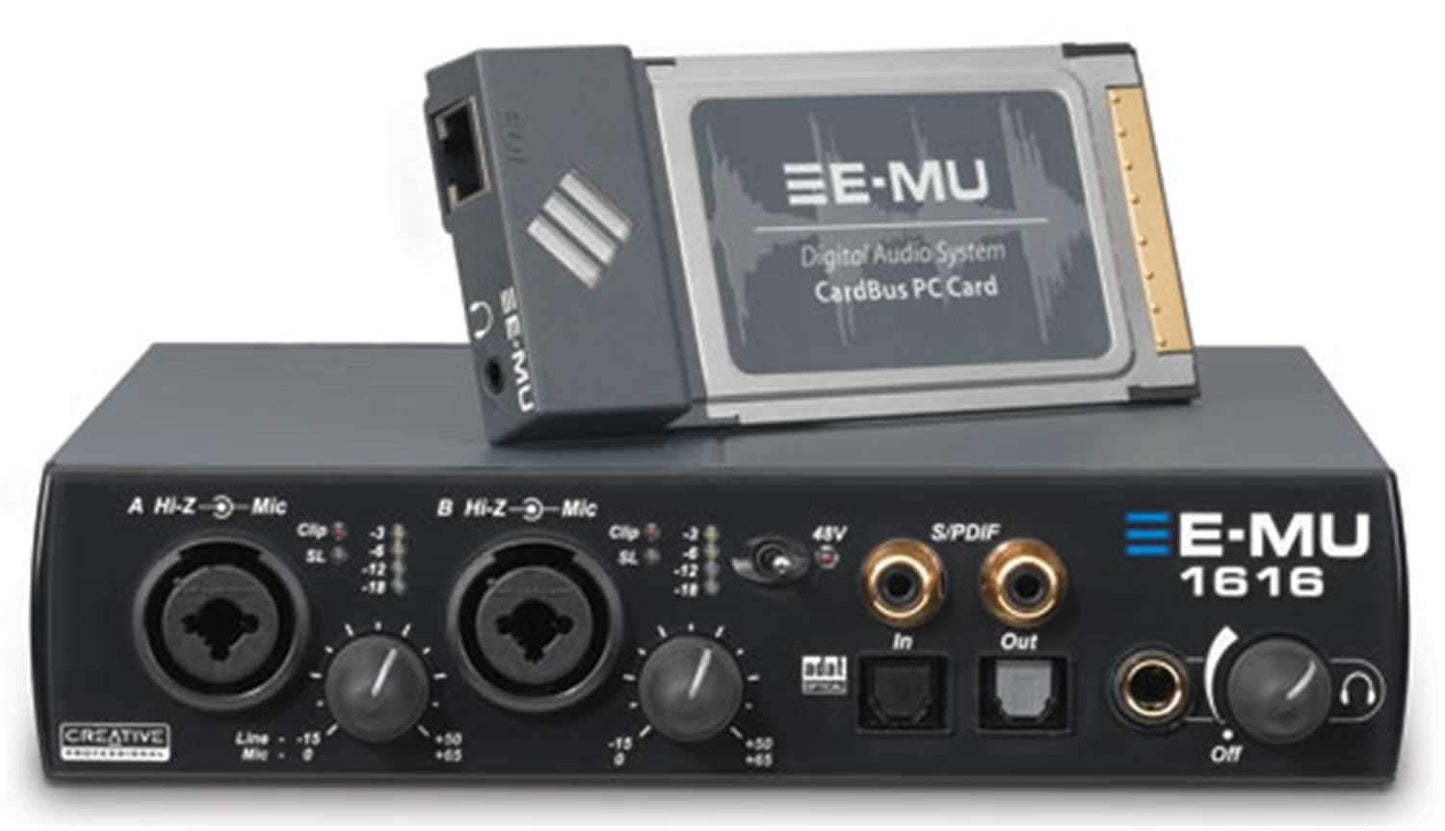 EMU 1616 24/192K 16In/16Out Laptop Audio Interface - Solotech