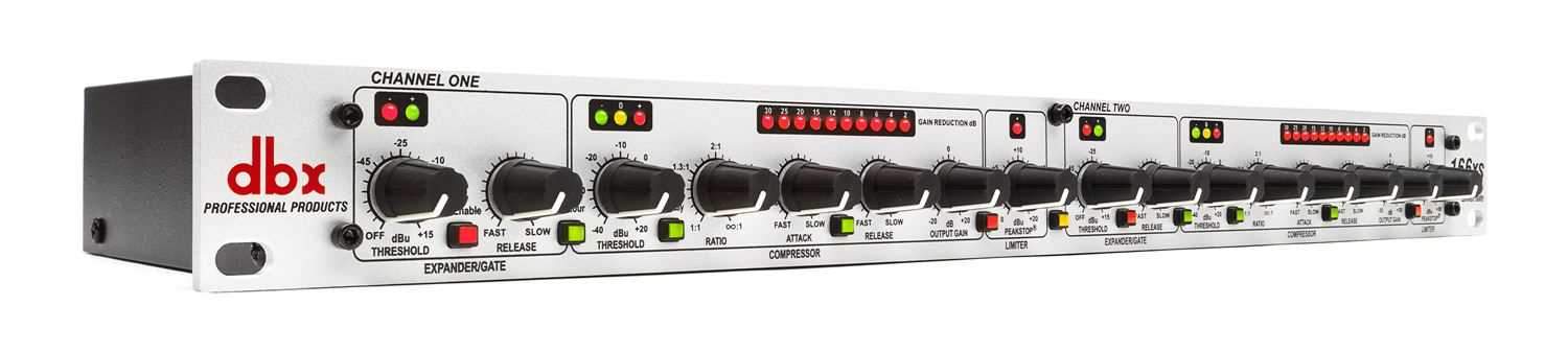 DBX 166XS Dual Compressor Limiter Gate - Solotech