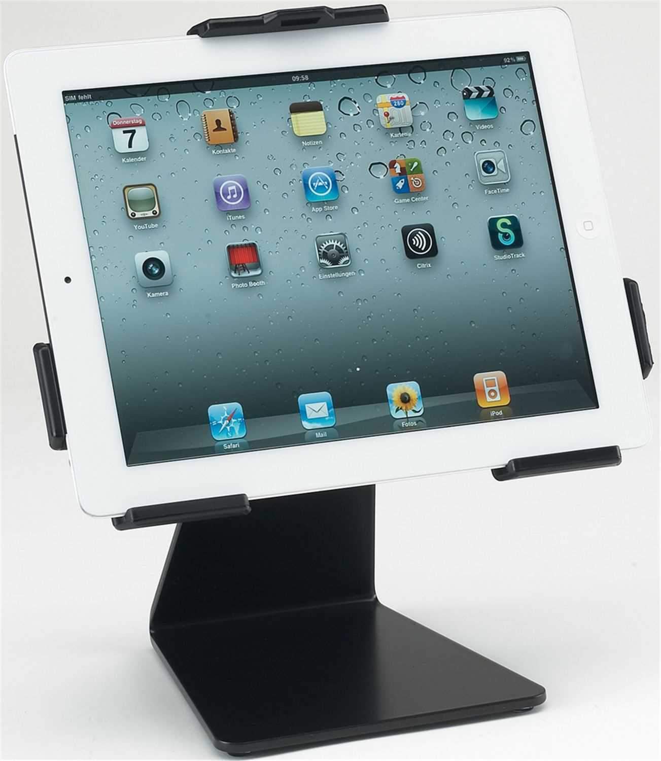 K&M 19752 iPad-2 Desk Or Table Mount Holder - ProSound and Stage Lighting