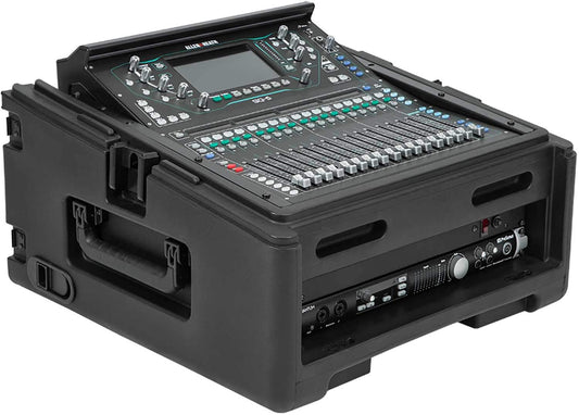 SKB 1SKB-R102W 10U x 2U Rolling Compact Rack Rig - ProSound and Stage Lighting