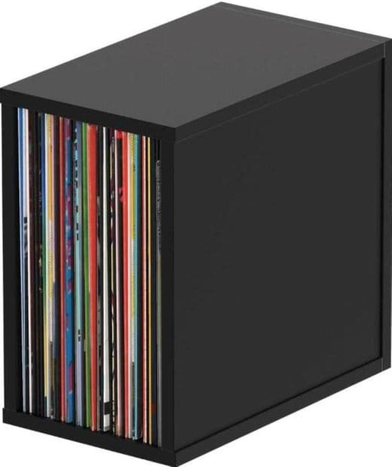Glorious Record Box Black 55 Media Storage - PSSL ProSound and Stage Lighting