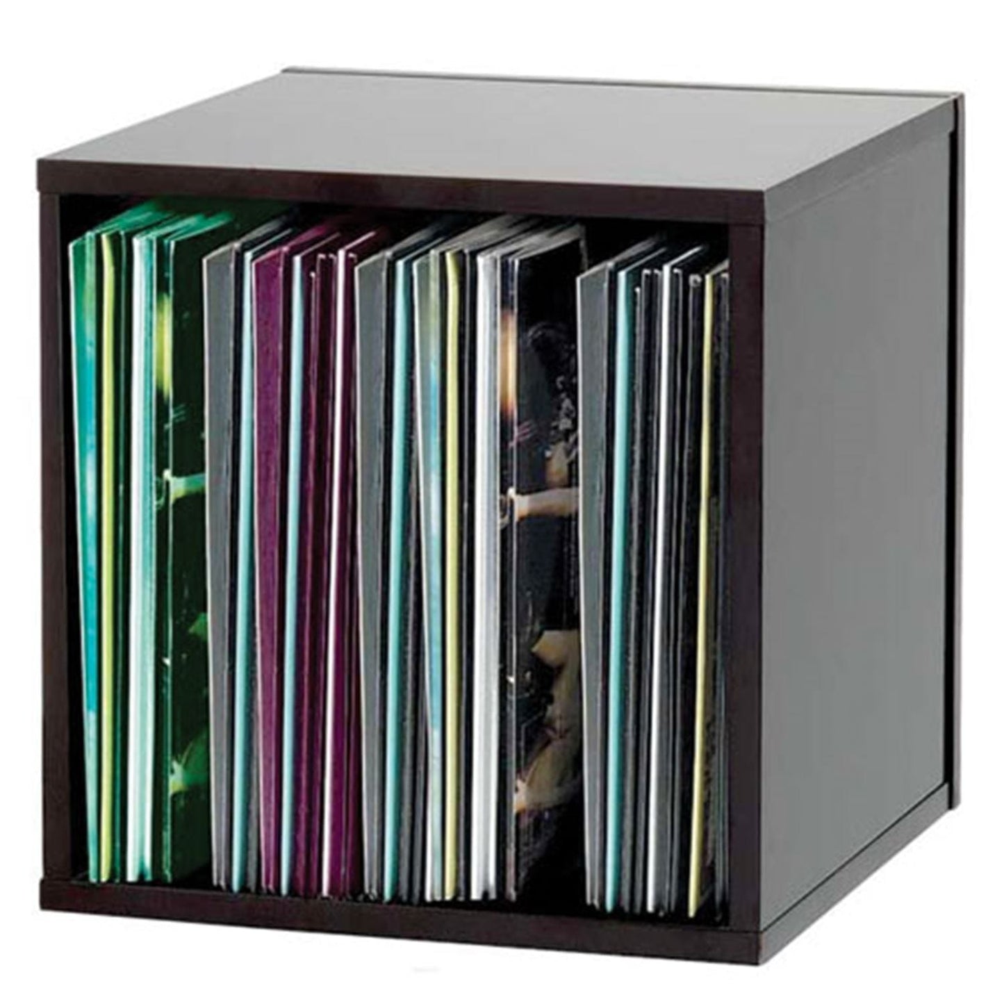 Glorious 217966 Lp Record Box Holds 110 Lps Black - Solotech