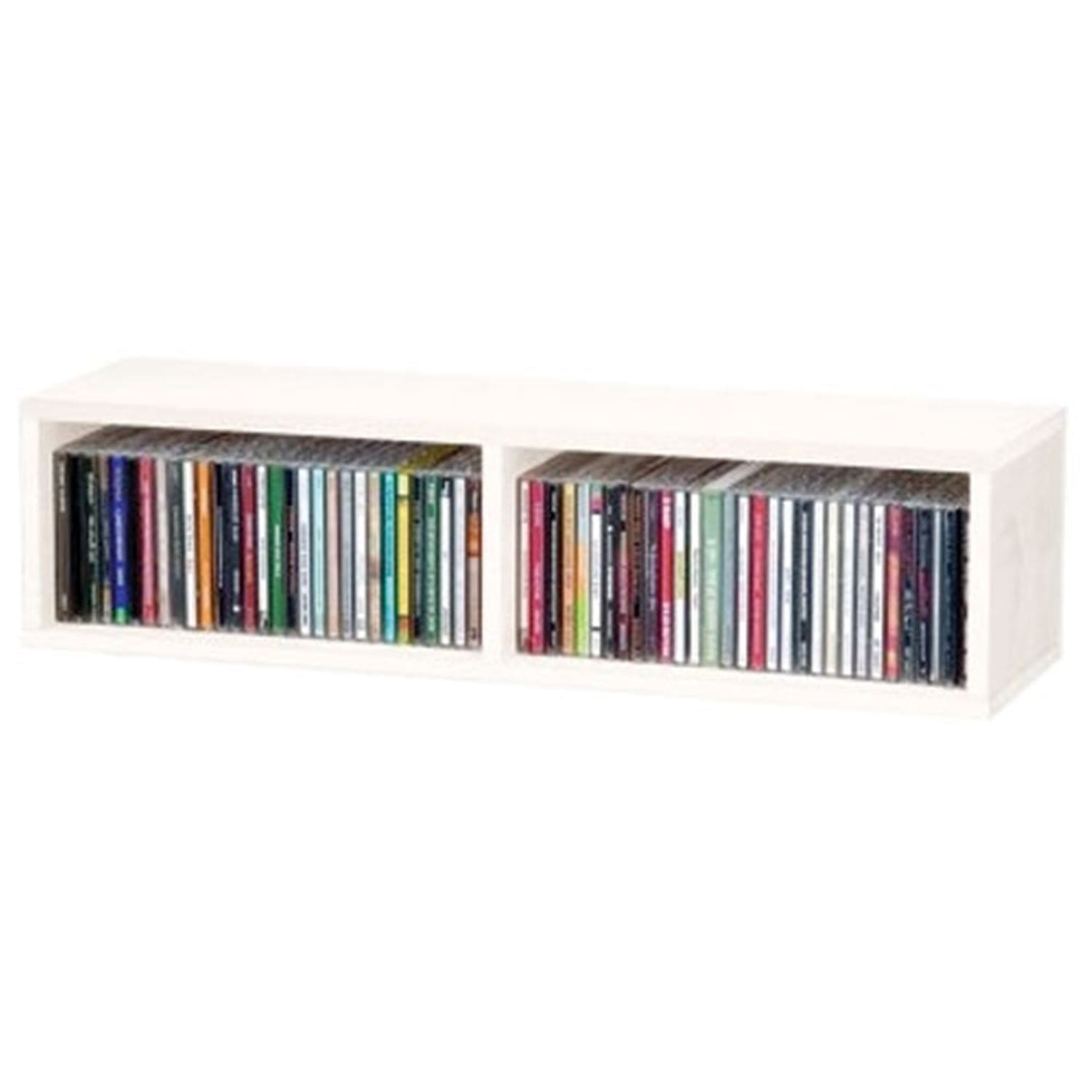 Glorious 219099 Cd Storage Box Holds 90 Cds White - Solotech