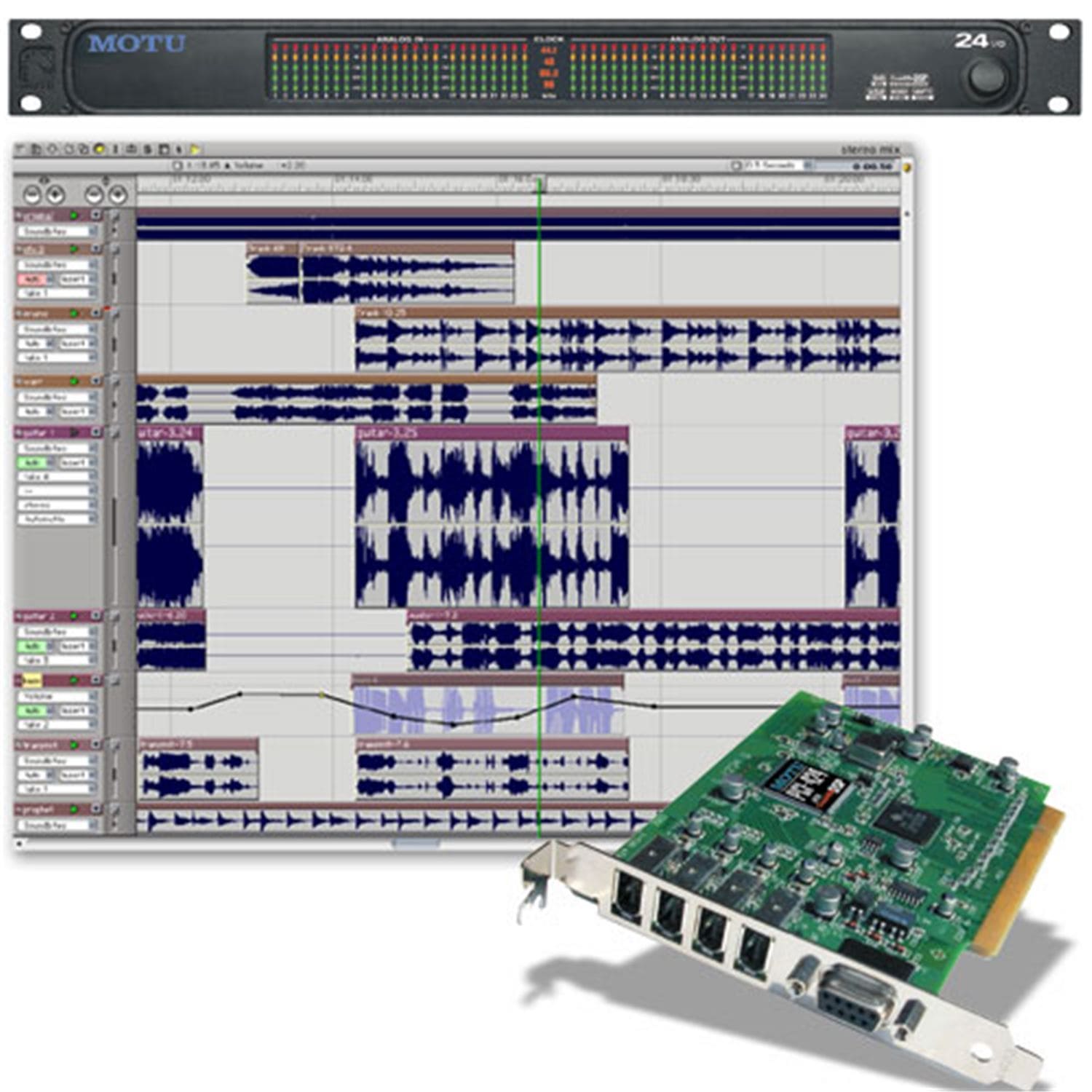 MOTU 24-IO Computer Audio Interface - Core System - Solotech