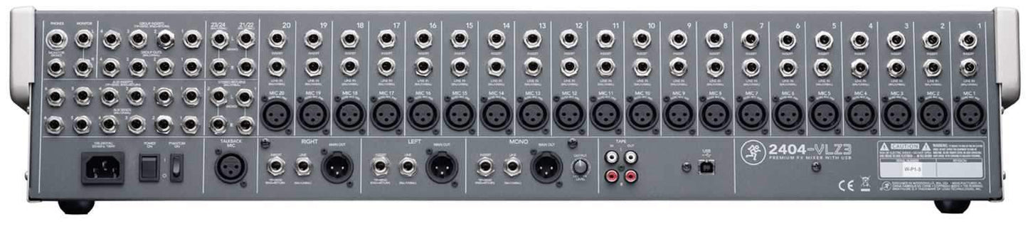 Mackie 2404-VLZ3 24 Channel/ 4 Bus SR Mixer - Solotech