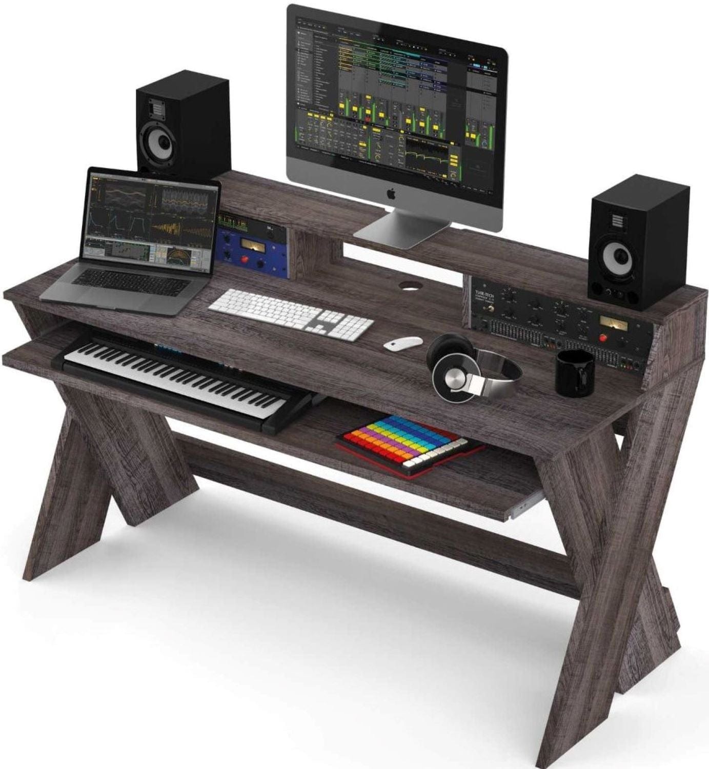 Glorious Sound Desk Pro Walnut Studio Station - PSSL ProSound and Stage Lighting