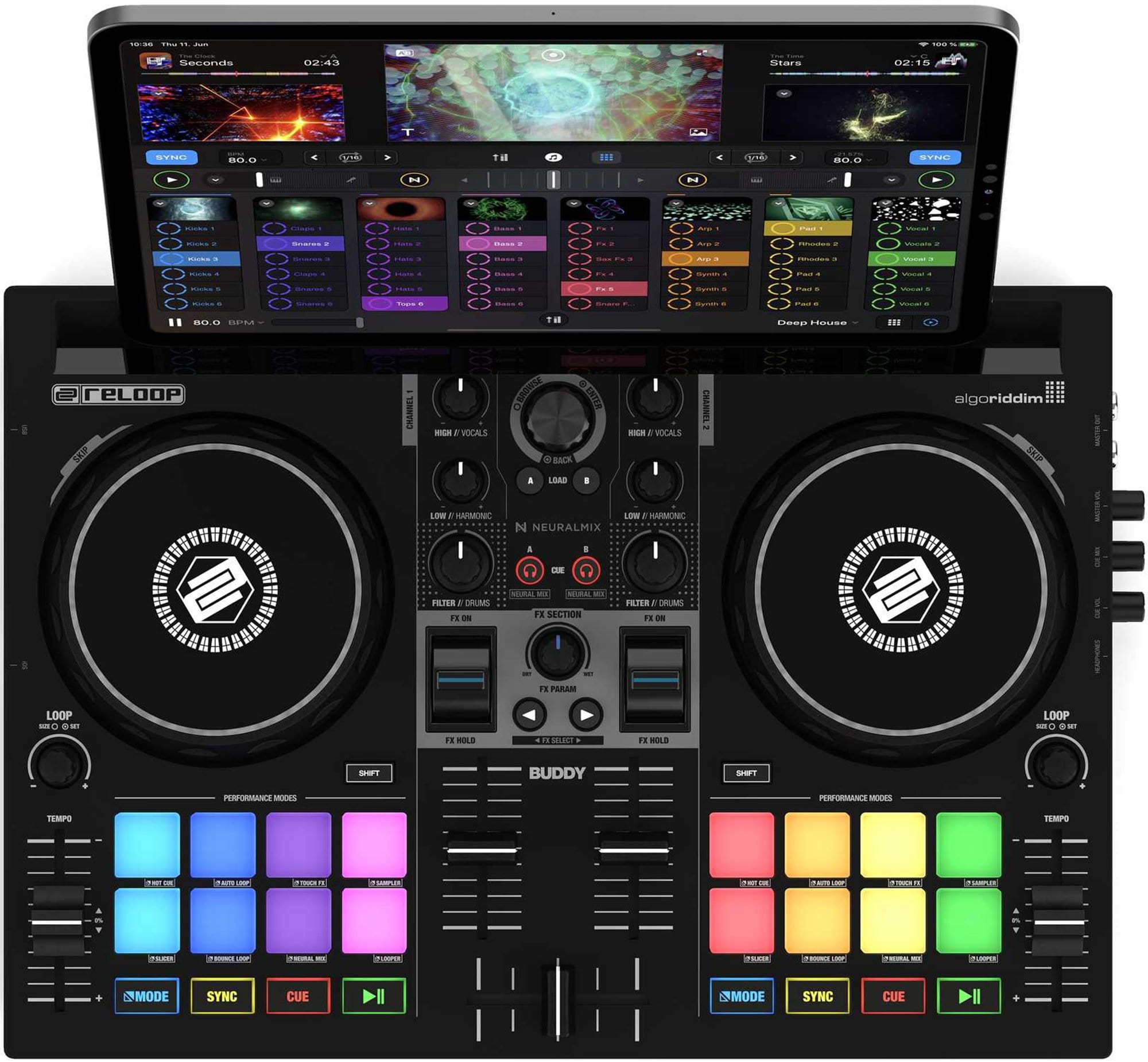 Reloop Buddy Compact 2-Channel DJ Controller | Solotech