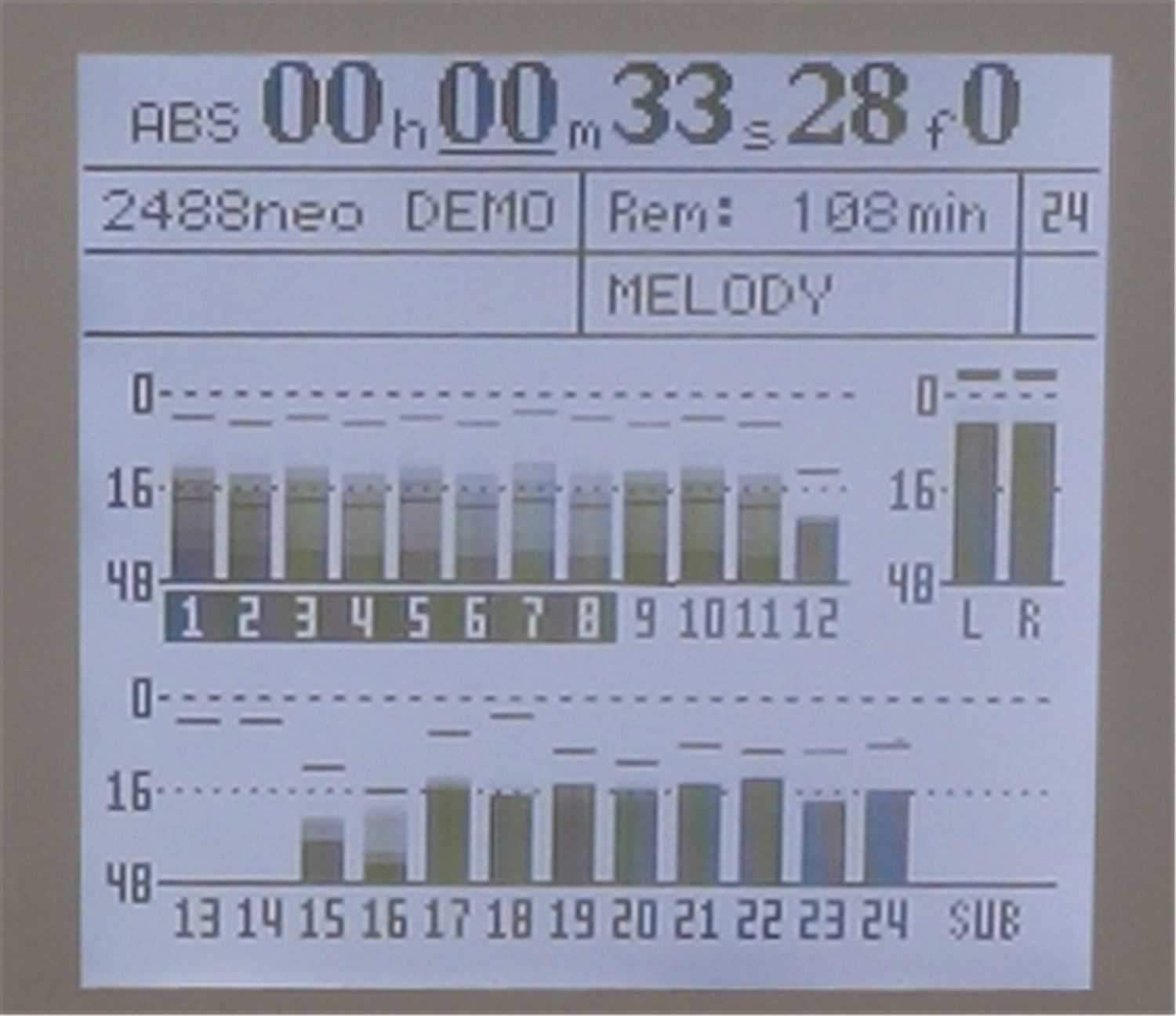 Tascam 2488NEO 24-Track Hard Disk Recorder - Solotech