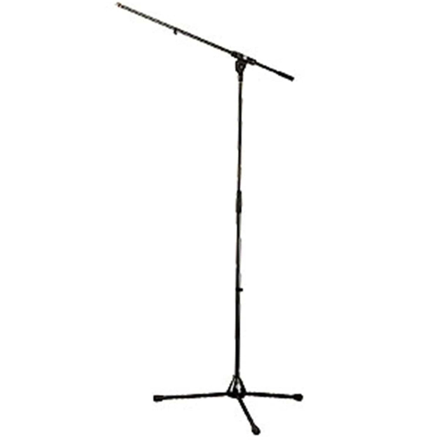 Nickel Plastic Base Mic Stand with Boom Arm - Solotech