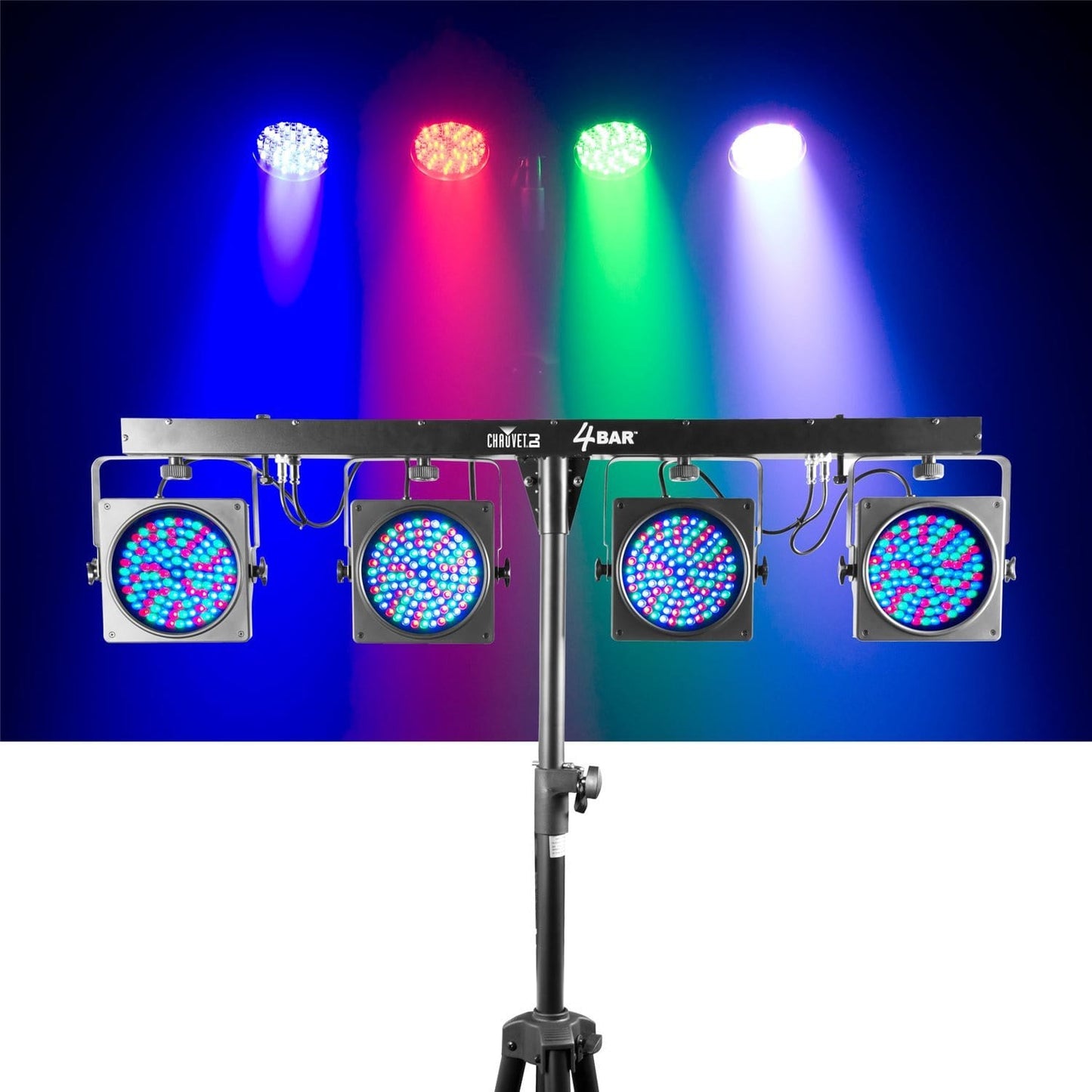 Chauvet 4BAR 4x LED Par Wash Light Complete System - Solotech