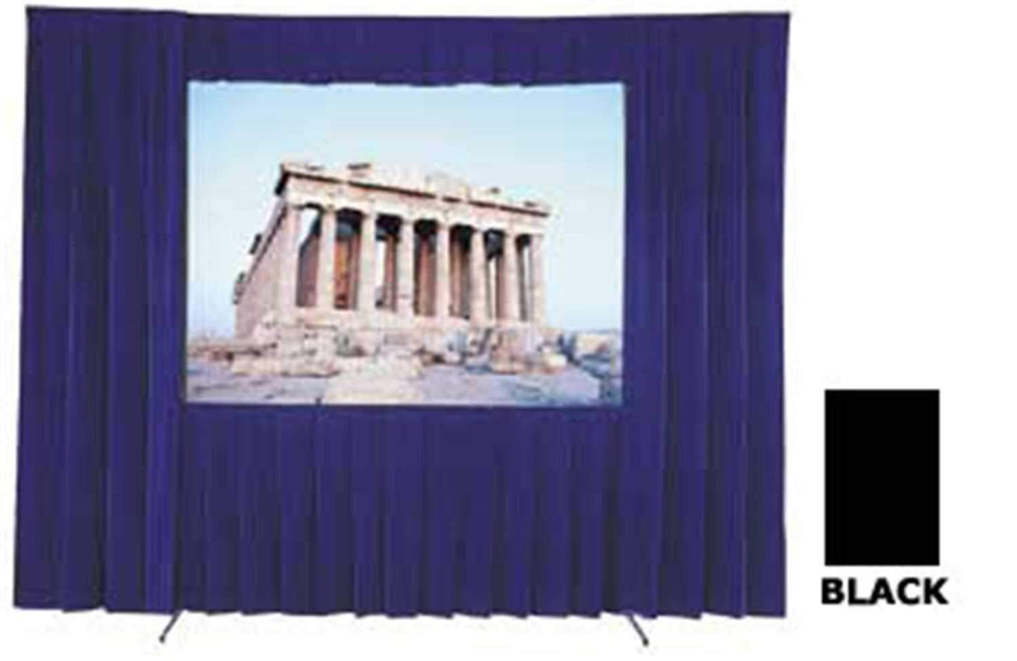 Dalite Black Skirt For 10 1/2 X 14 Ft Screen - Solotech