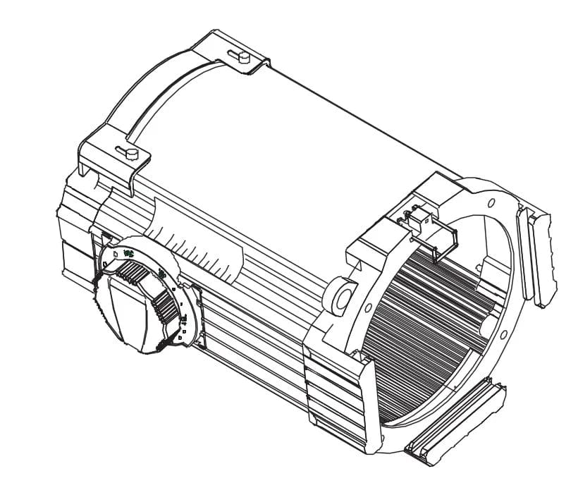 ETC 42550LT-1 25-to-50-Degree Zoom Lens Tube, White - PSSL ProSound and Stage Lighting