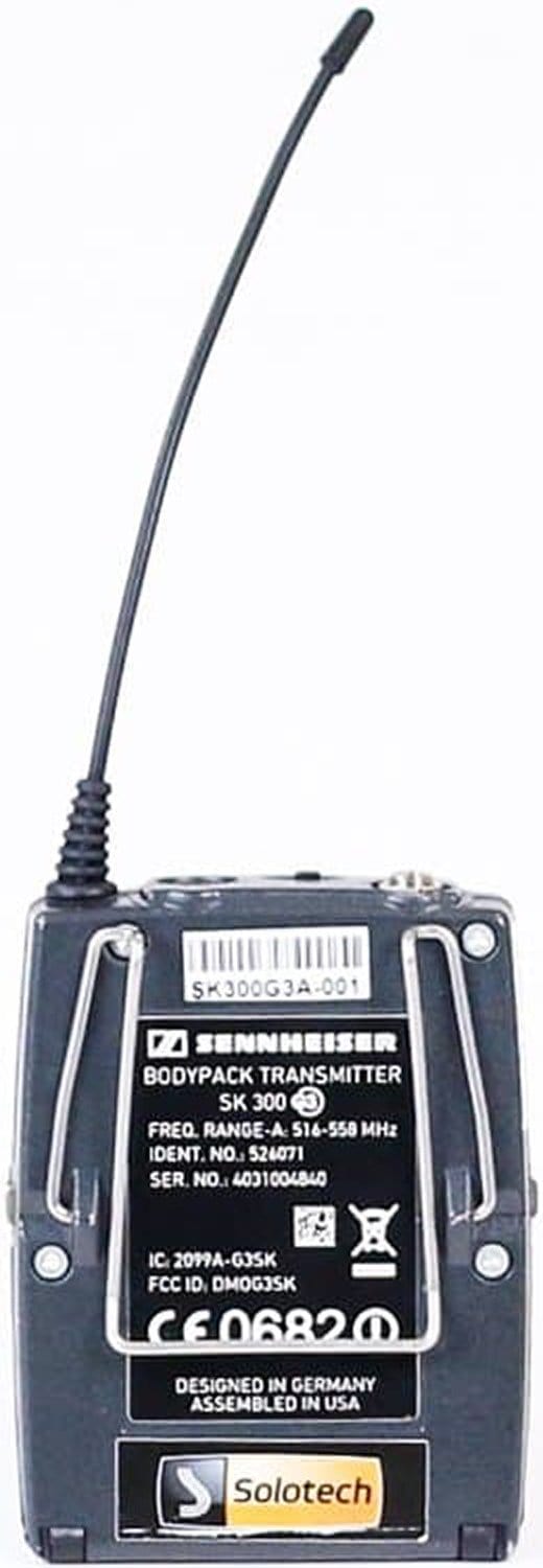 Sennheiser SK 300 G3 A Belt Transmitter 516-558MHz – Solotech