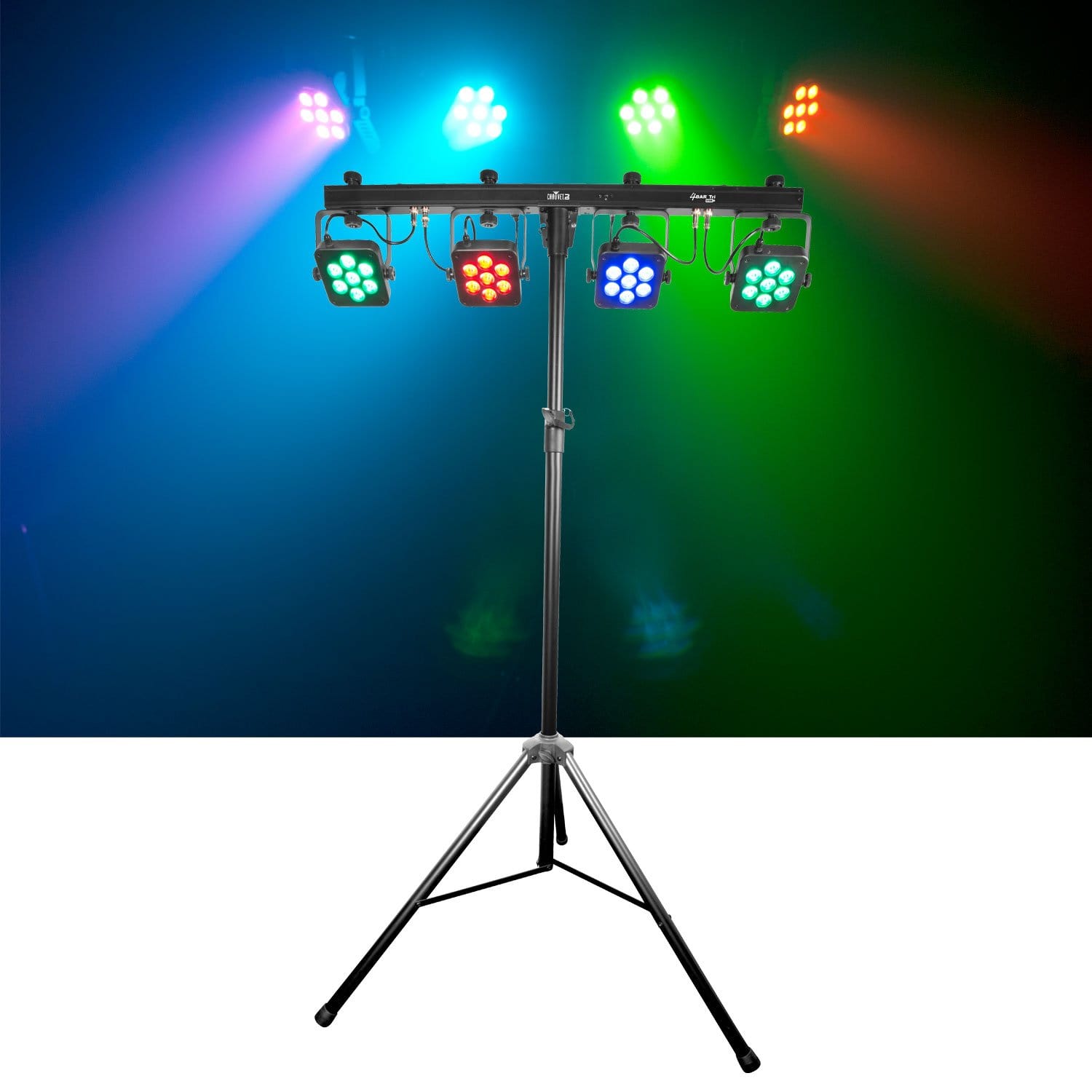 Chauvet 4BAR Tri USB DMX RGB LED Wash Light System - Solotech