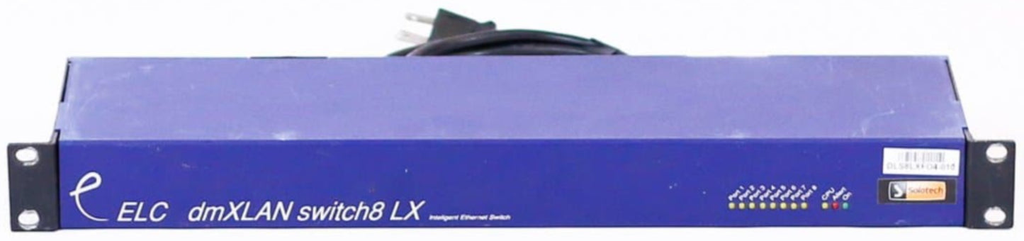 ELC dmXLAN switch8LX FO4 Network Switch - ProSound and Stage Lighting