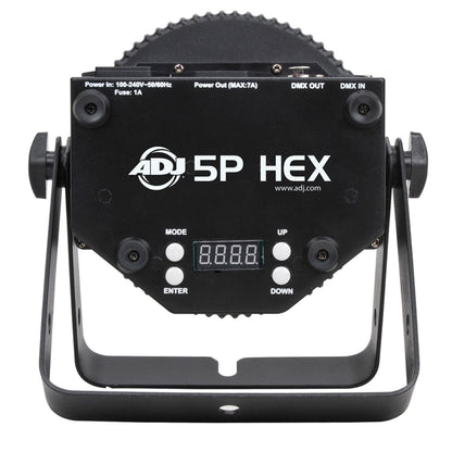 ADJ American DJ 5P Hex RGBAW Plus UV LED DMX Par Wash Light - ProSound and Stage Lighting