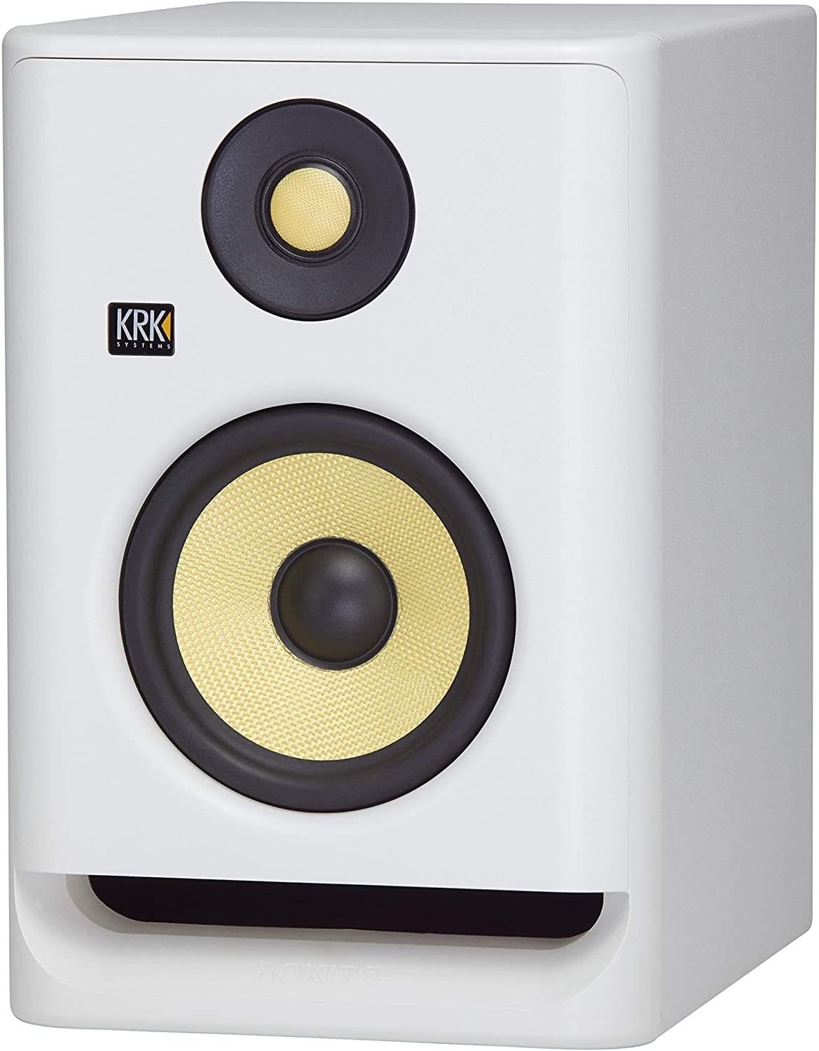 KRK RP5G4 Rokit White Noise 5-Inch Powered Studio Monitor (In White) - PSSL ProSound and Stage Lighting