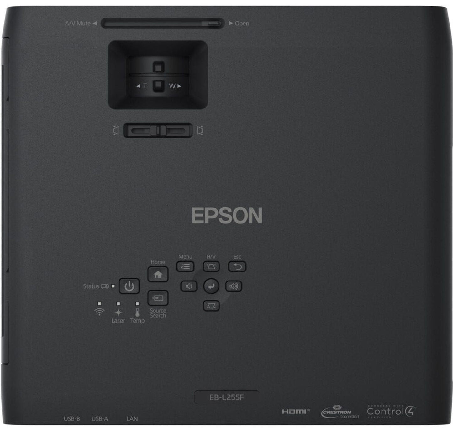 EPSON PowerLite L255F HD Projector, 4500 Lumens, Black - PSSL ProSound and Stage Lighting