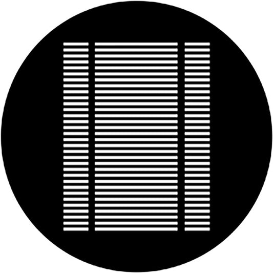 Rosco 79312 Wide Louvre Steel Gobo - Solotech