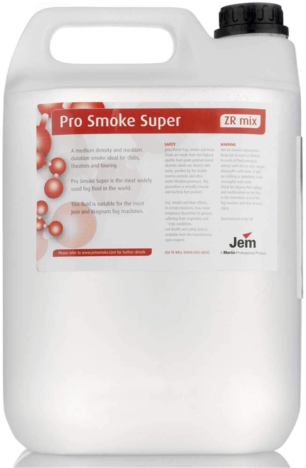 Martin Jem Pro Smoke Super Water Fog Fluid 5L - ProSound and Stage Lighting