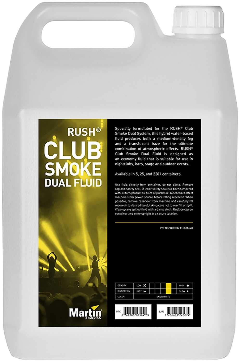 Martin RUSH Club Smoke Dual Fluid 5L - ProSound and Stage Lighting