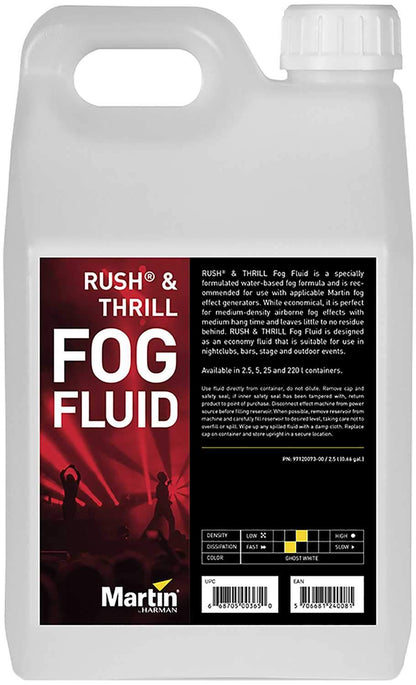 Martin RUSH and THRILL Fog Fluid 2.5L - ProSound and Stage Lighting