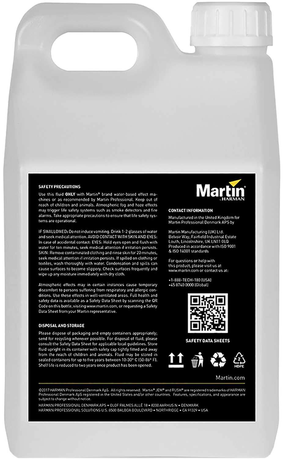 Martin RUSH and THRILL Fog Fluid 2.5L - ProSound and Stage Lighting