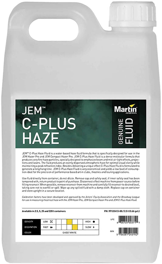 Martin JEM C-Plus Haze Fluid 2.5L - ProSound and Stage Lighting