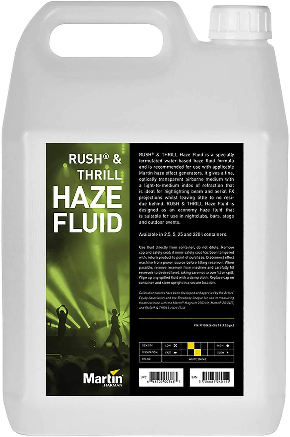 Martin RUSH and THRILL Haze Fluid 5L - ProSound and Stage Lighting