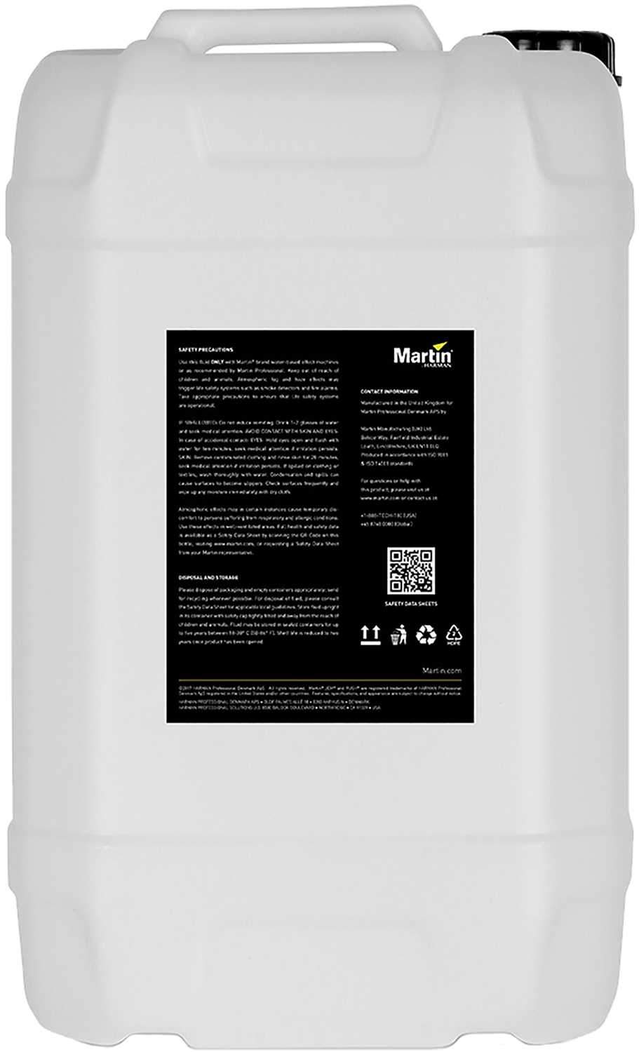 Martin JEM Quick Dissipating Low-Fog Fluid 25L - ProSound and Stage Lighting