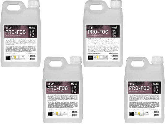 Martin JEM Pro-Fog Fluid Quick Dissipating 4x2.5L - ProSound and Stage Lighting