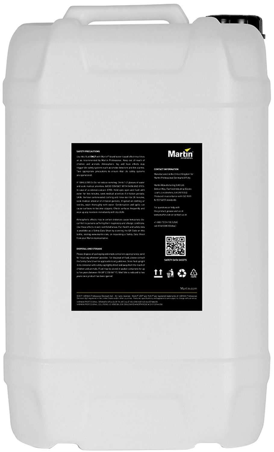 Martin JEM Pro-Fog Fluid Quick Dissipating 25L - ProSound and Stage Lighting