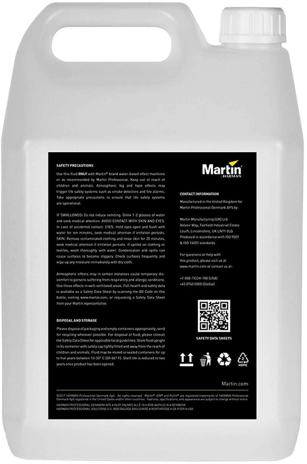 Martin JEM Pro-Fog Fluid 5L - ProSound and Stage Lighting