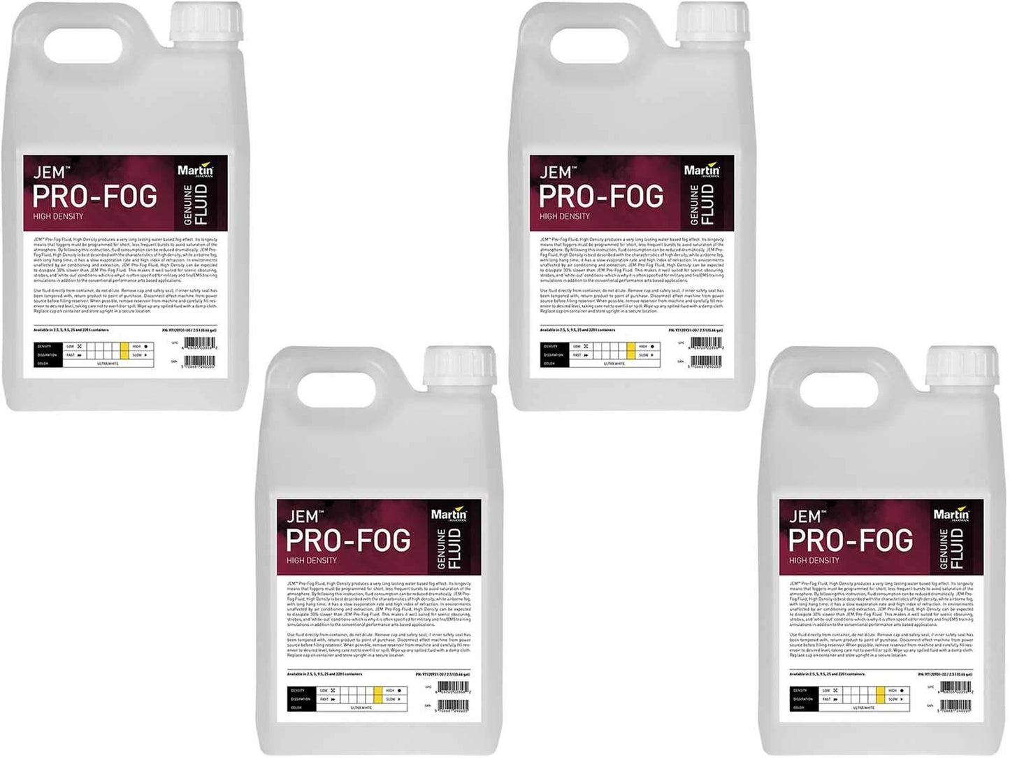 Martin JEM Pro-Fog Fluid High Density 4x2.5L - ProSound and Stage Lighting