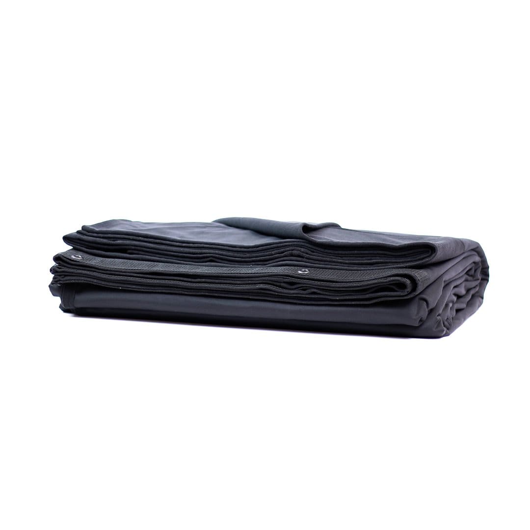 Solotech 13 oz Black Volcano Velour 10 x 13 Drape - Solotech