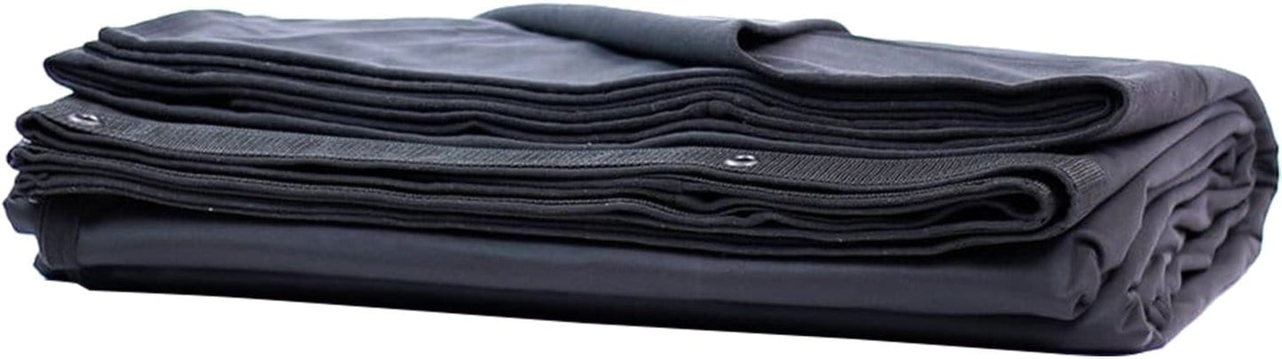 Solotech 16 oz Black Milano Velour 30 x 15 Drape - Solotech