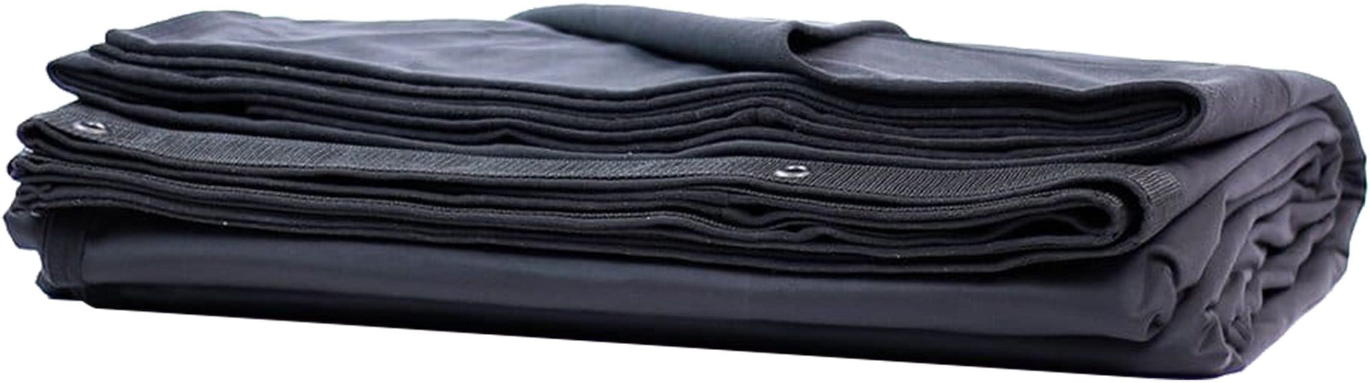 Solotech 16 oz Black Milano Velour 16 x 15 Drape