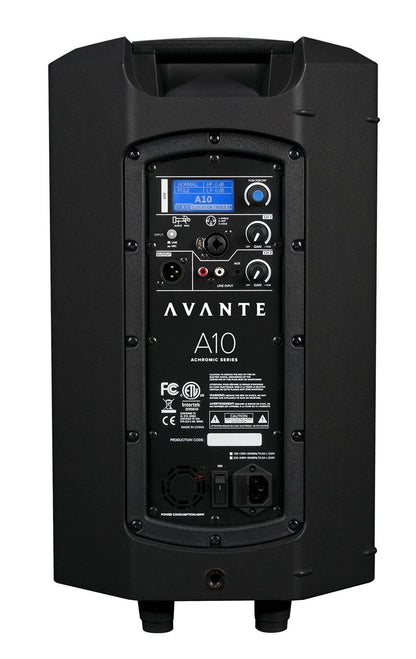 Avante A10 10-Inch Powered 2-Way Speaker - ProSound and Stage Lighting