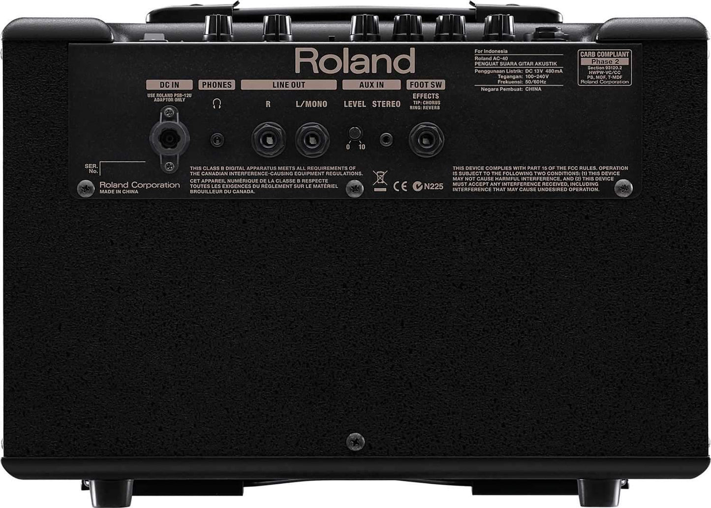 Roland AC-40 Acoustic Chorus Guitar Amplifier - Solotech