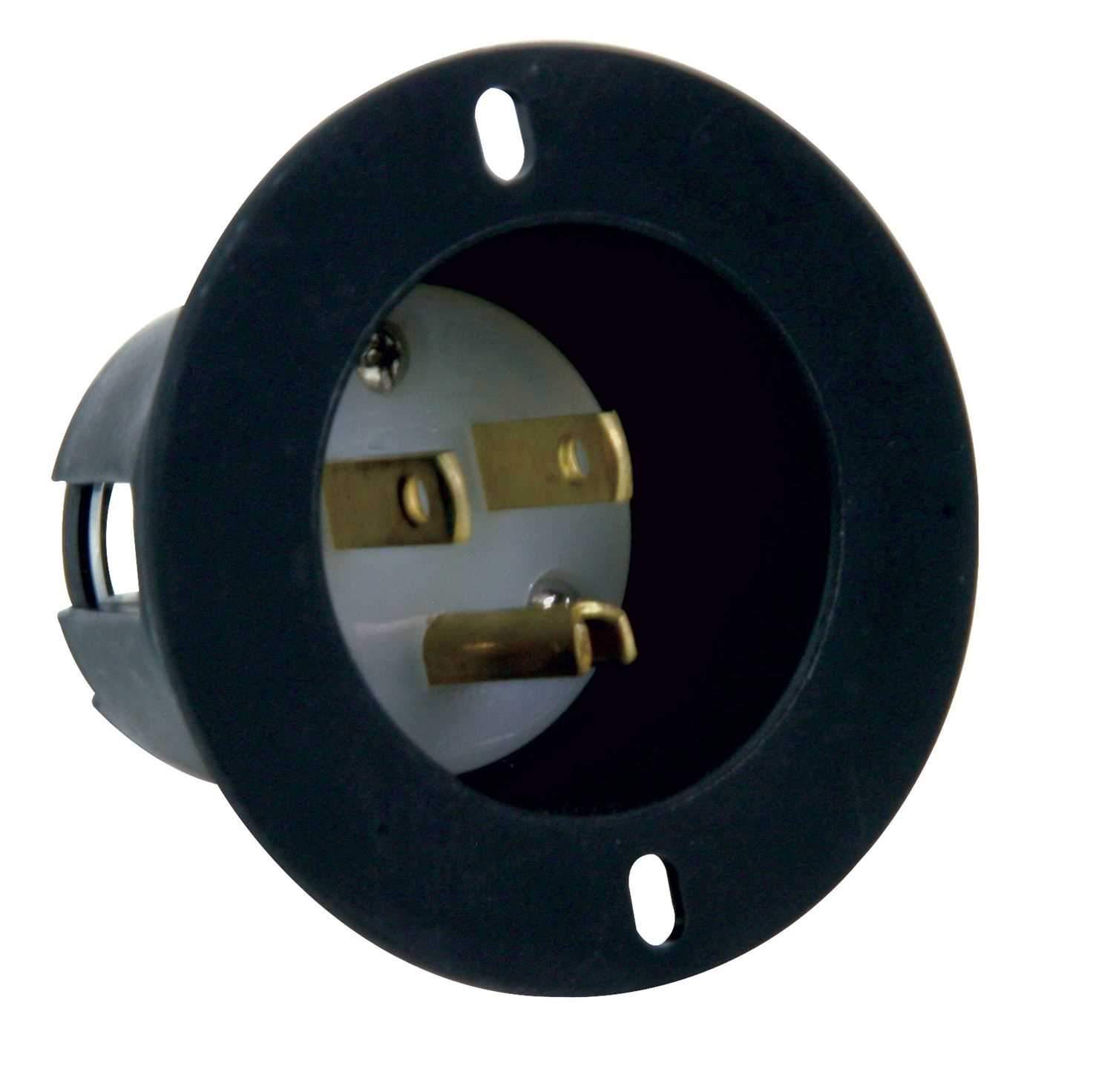 AC Recessed Mountable Male AC Plug Recessed Power Inlet - Solotech