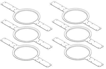 QSC AC-MR6 Mud Ring for AC-C6T 6-Pack - ProSound and Stage Lighting