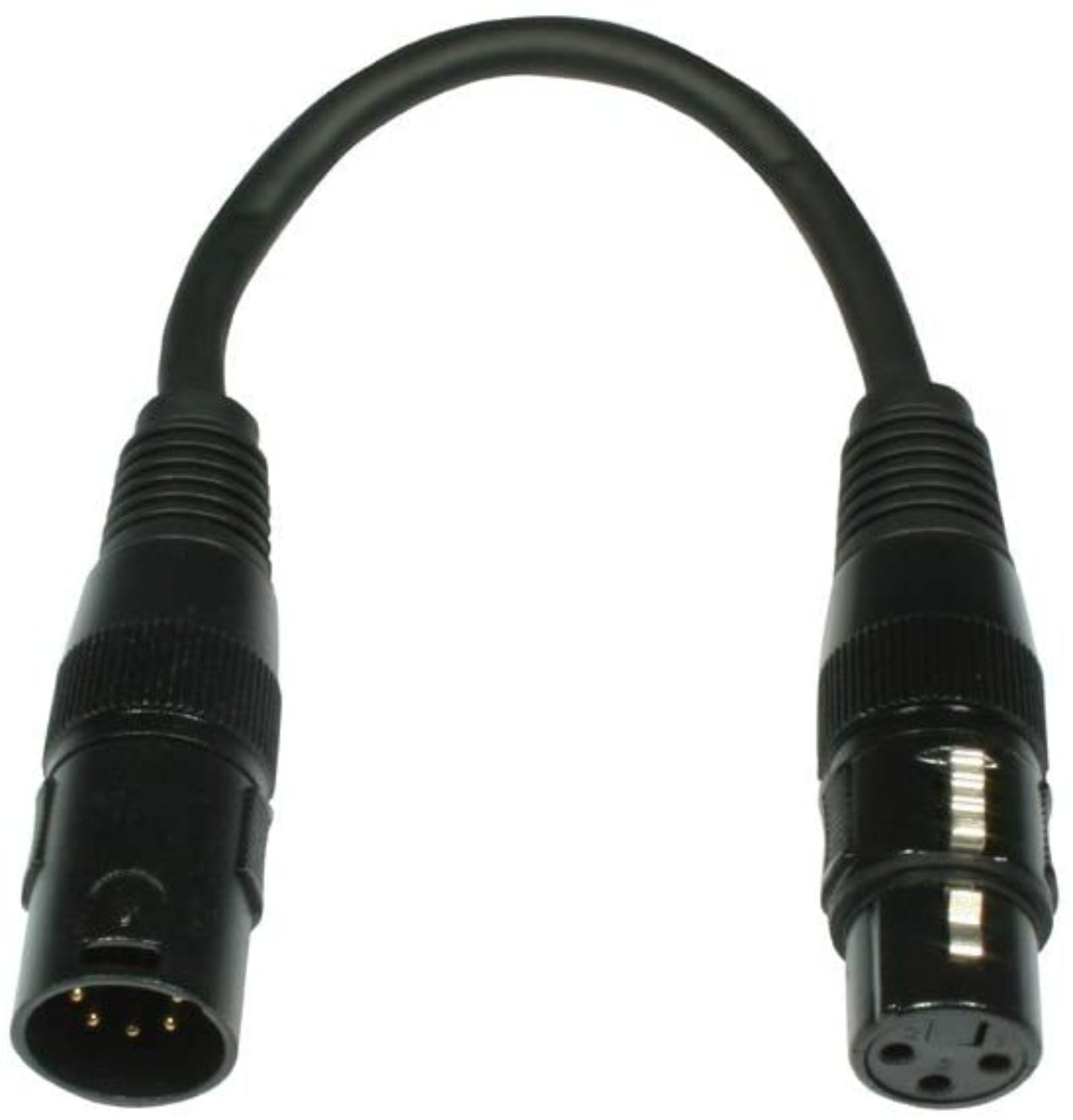 Terminateur DMX 5 Broches 110 Ohm - Version Métal Noir Accu Cable - 4