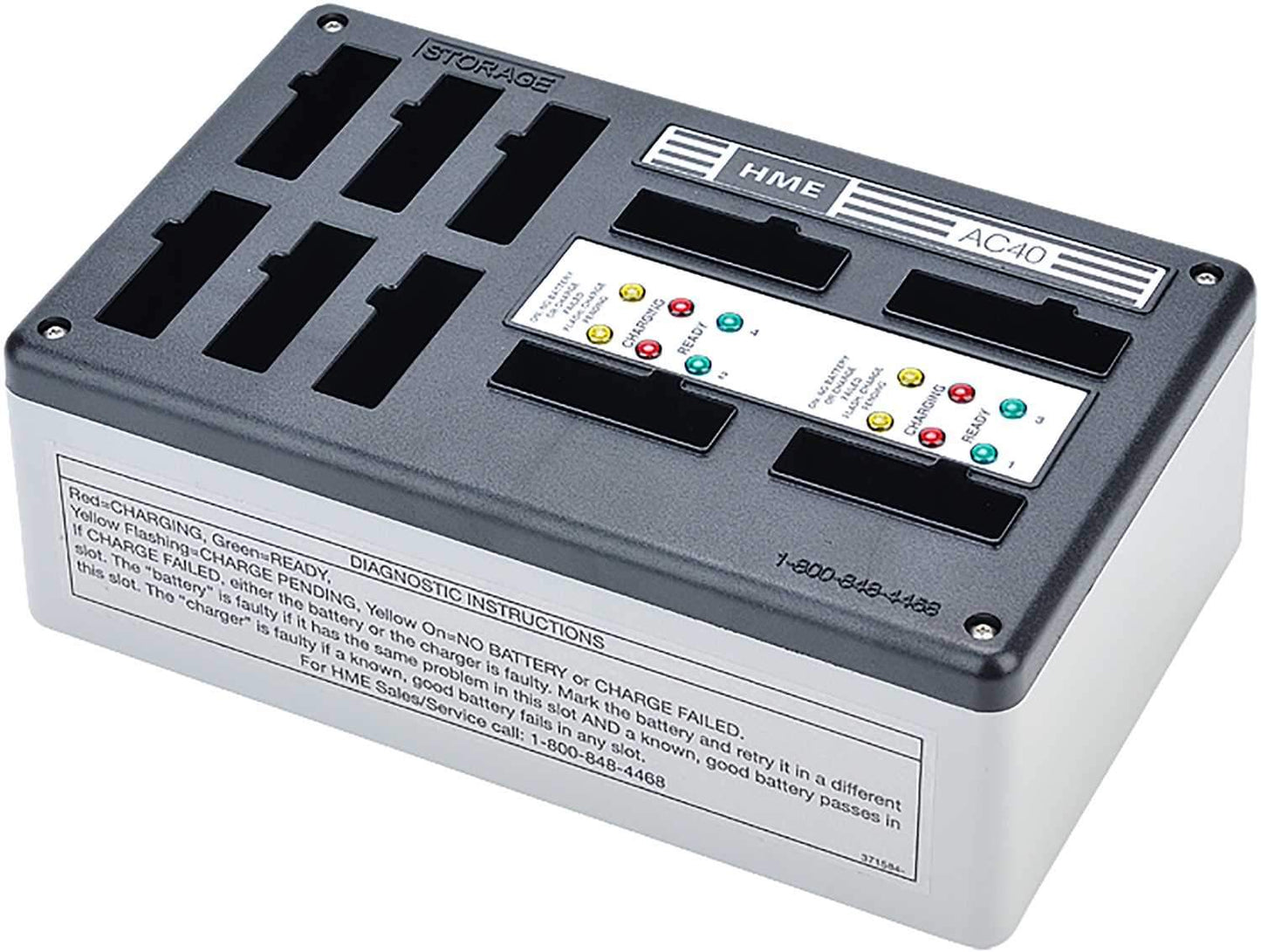 Clear-Com AC40A Battery Charger with 4-Ports - Solotech